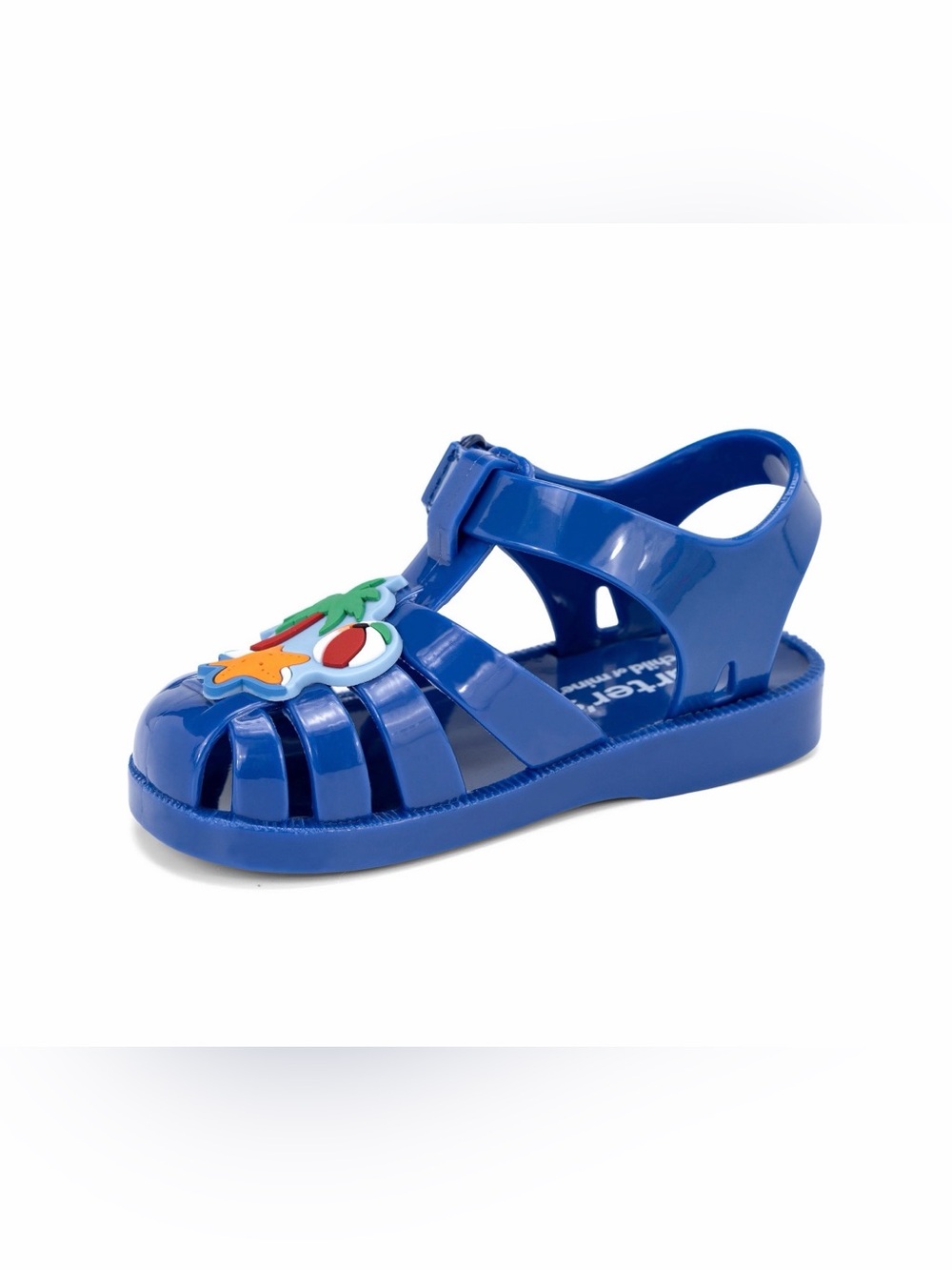 Carters Nautical Blue Jelly Sandals with Playful Charms